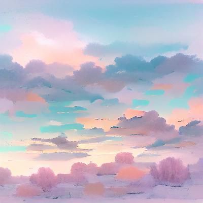 Soft Pastel Color Sky Gradient