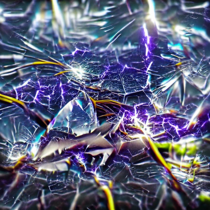 Shattered Glass Lightning Bolts