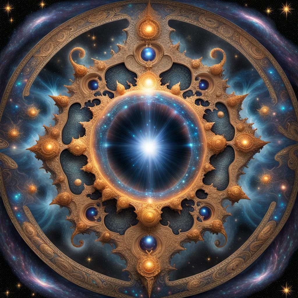 Mystical Cosmic Vision: Ornate and Intricate Art