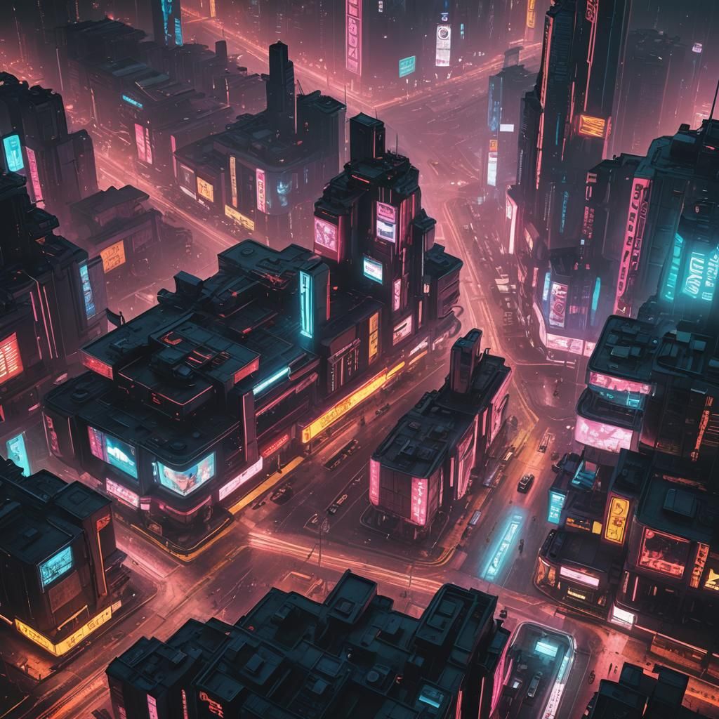 Cyberpunk Revolution in Neon City 2099