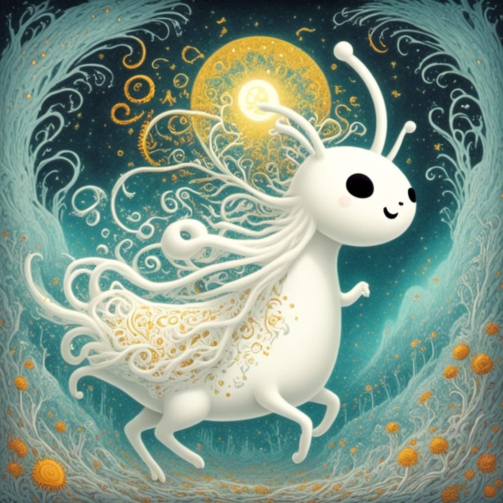 Ethereal Moonmoth in Ghostly Tranlucent Form