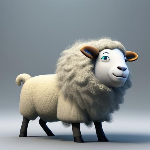 Dreaming Sheep: Pixar-Style 3D Digital Art