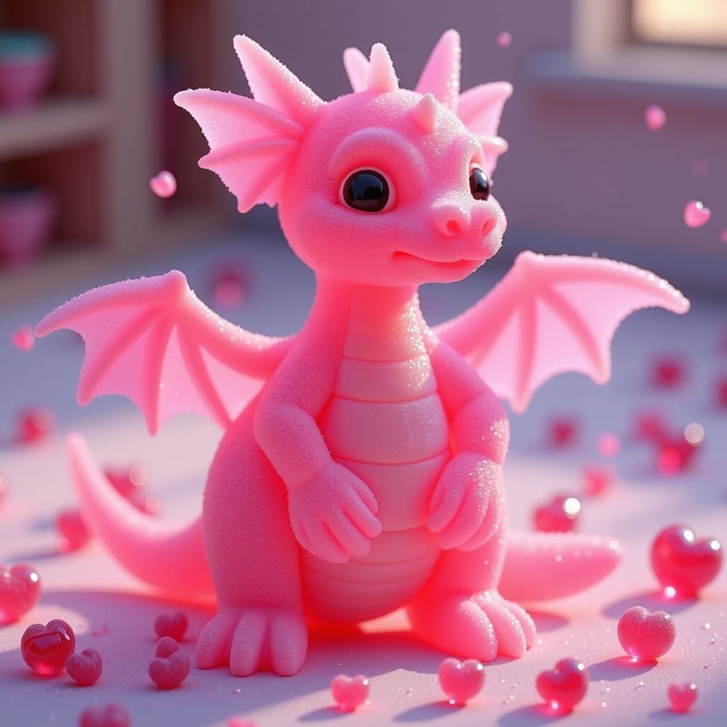 Whimsical Gummy Candy Dragon