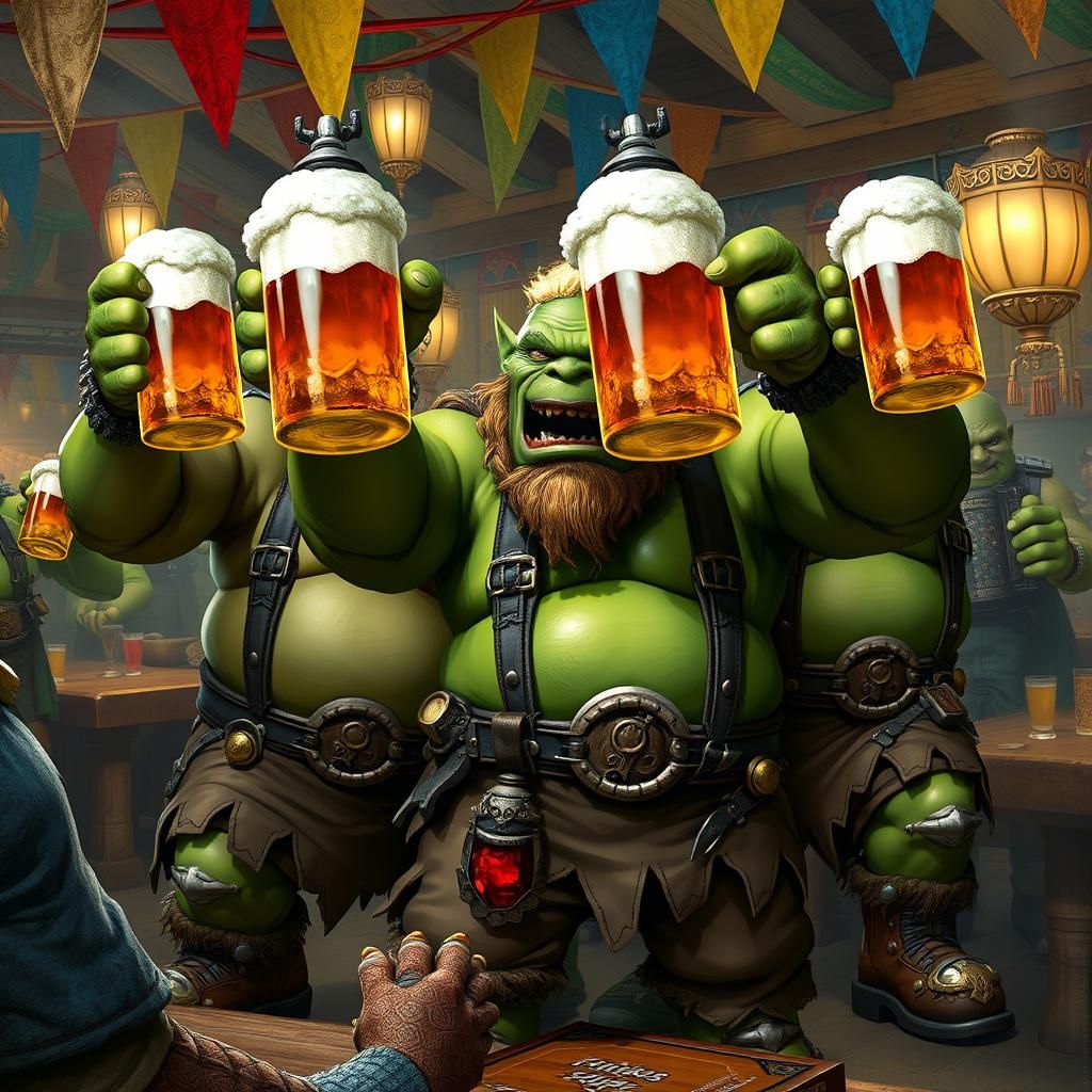 Warhammer 40K Orks Celebrate Oktoberfest