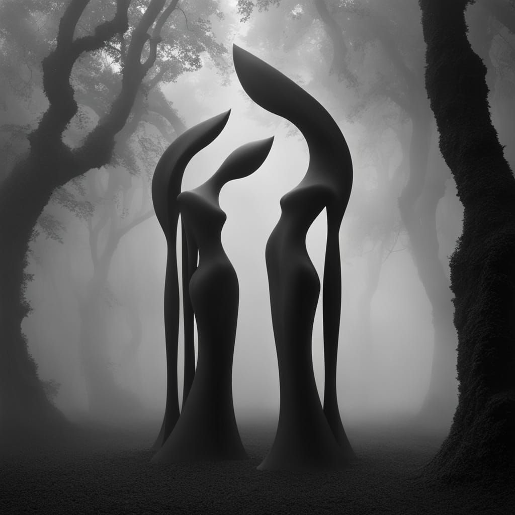 Dark Ritualistic Dance in Sacred Geometry