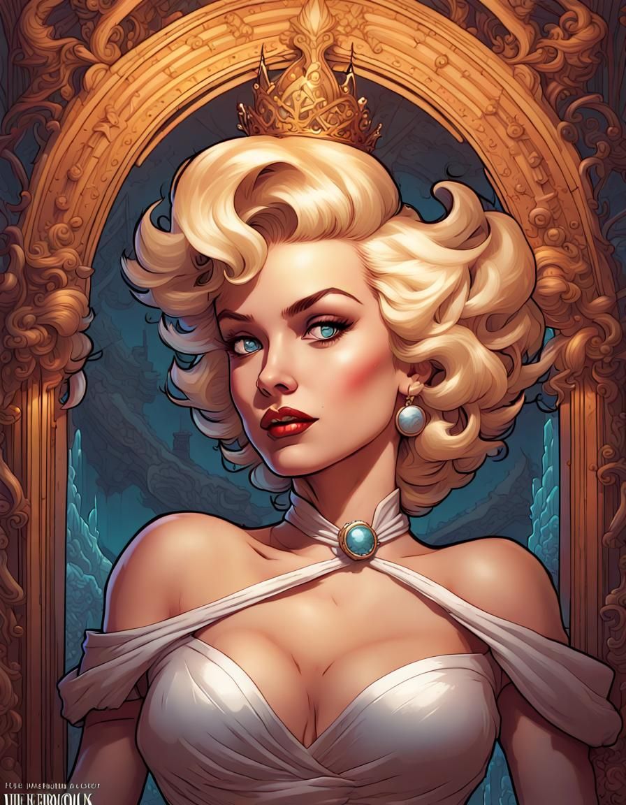 Princess Marilyn in Comic Book Style