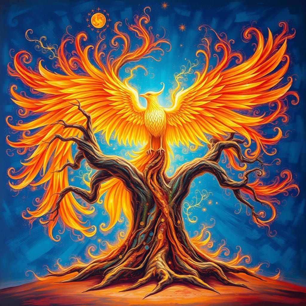 Visionary Myrrh Phoenix in Electric Blue