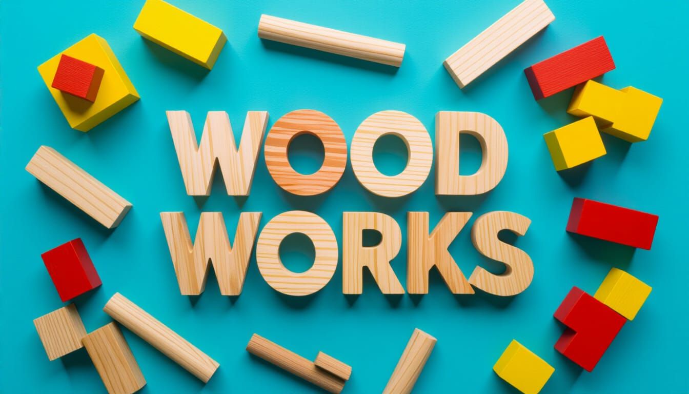 Textured Wood Design from Blocks and Sticks