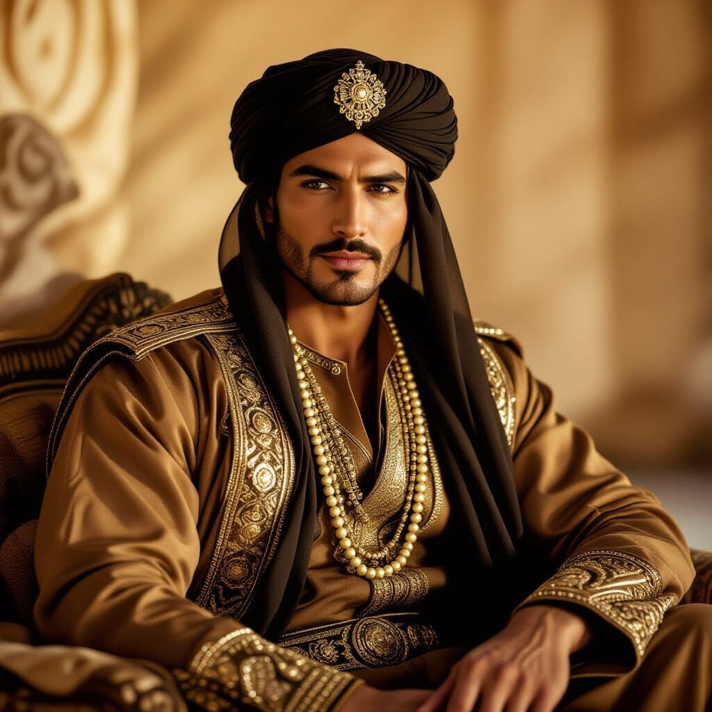 Rudolph Valentino as The Sheik: Golden Age Portrait