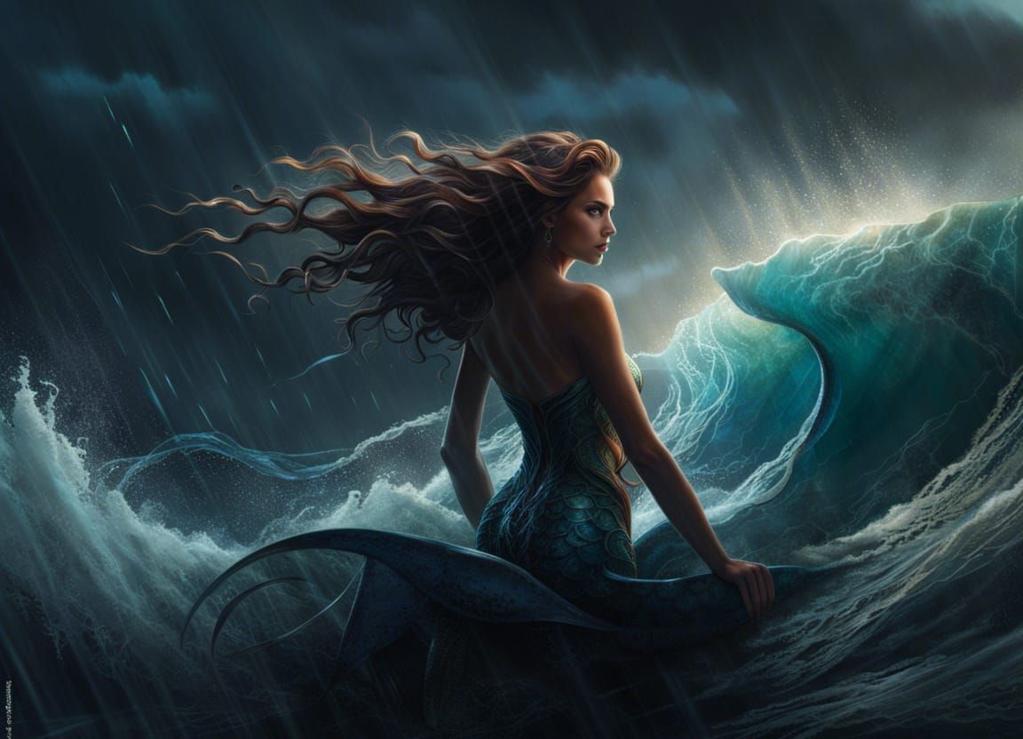Fantasy - Mermaid and Sea Storm