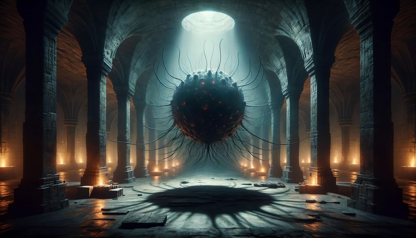 Enigmatic Undead Vasuthant in Ancient Prison