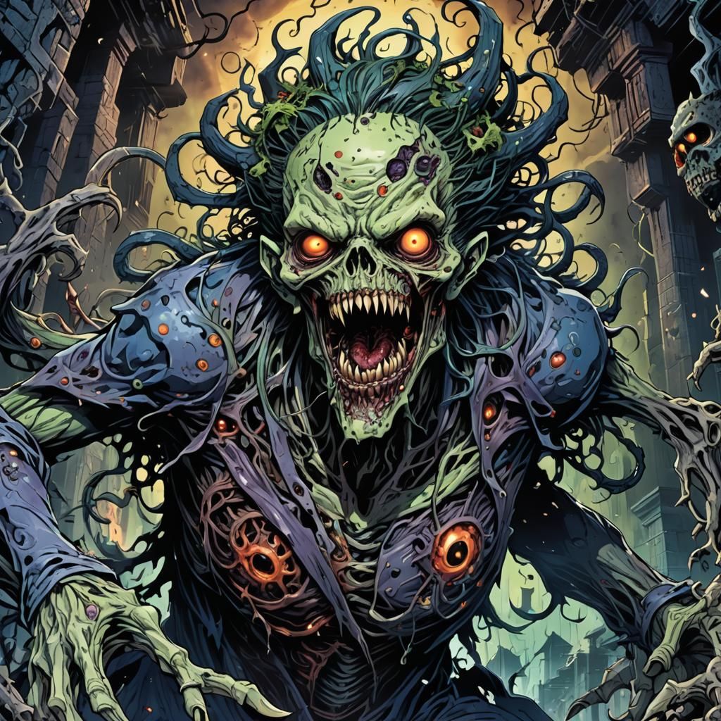 Eldritch Zombie Emerges in Cosmic Horror Manga Art
