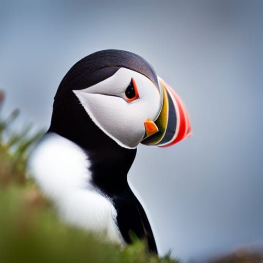 Atlantic Puffins Nesting on North Atlantic Coast