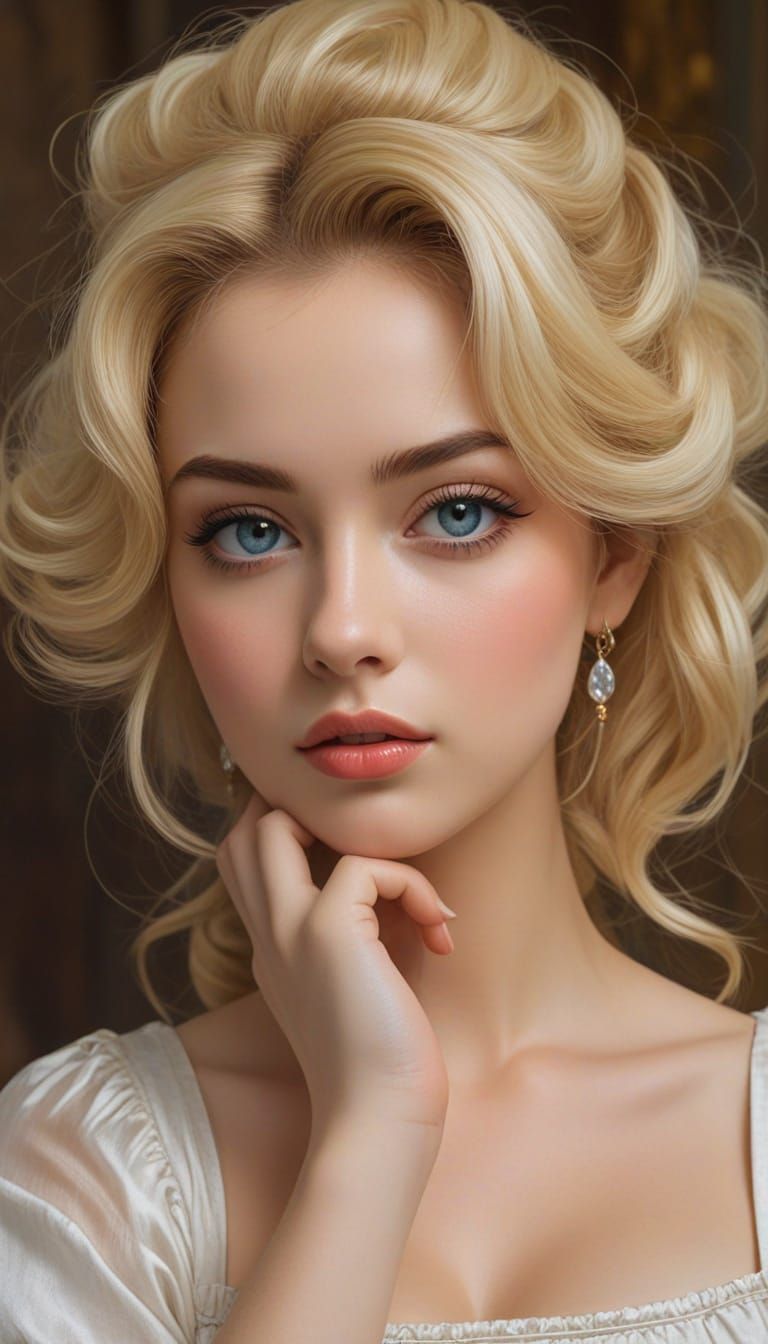 Fantasy Pin-up Women in Early Medieval Style