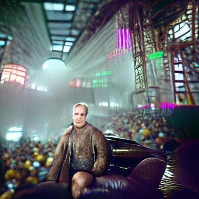 Marlon Brando in Cyberpunk Cityscape, 8K Resolution