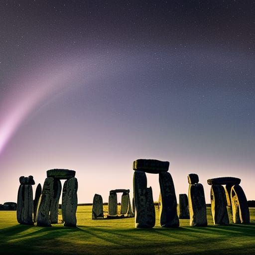 Flying Saucer Over Stonehenge: Professional Photography