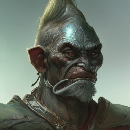 Ork Goblin Warrior Portrait in Unreal Engine 5