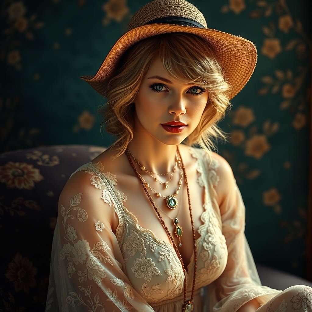 Elegant Bohemian Portrait of a Music Icon