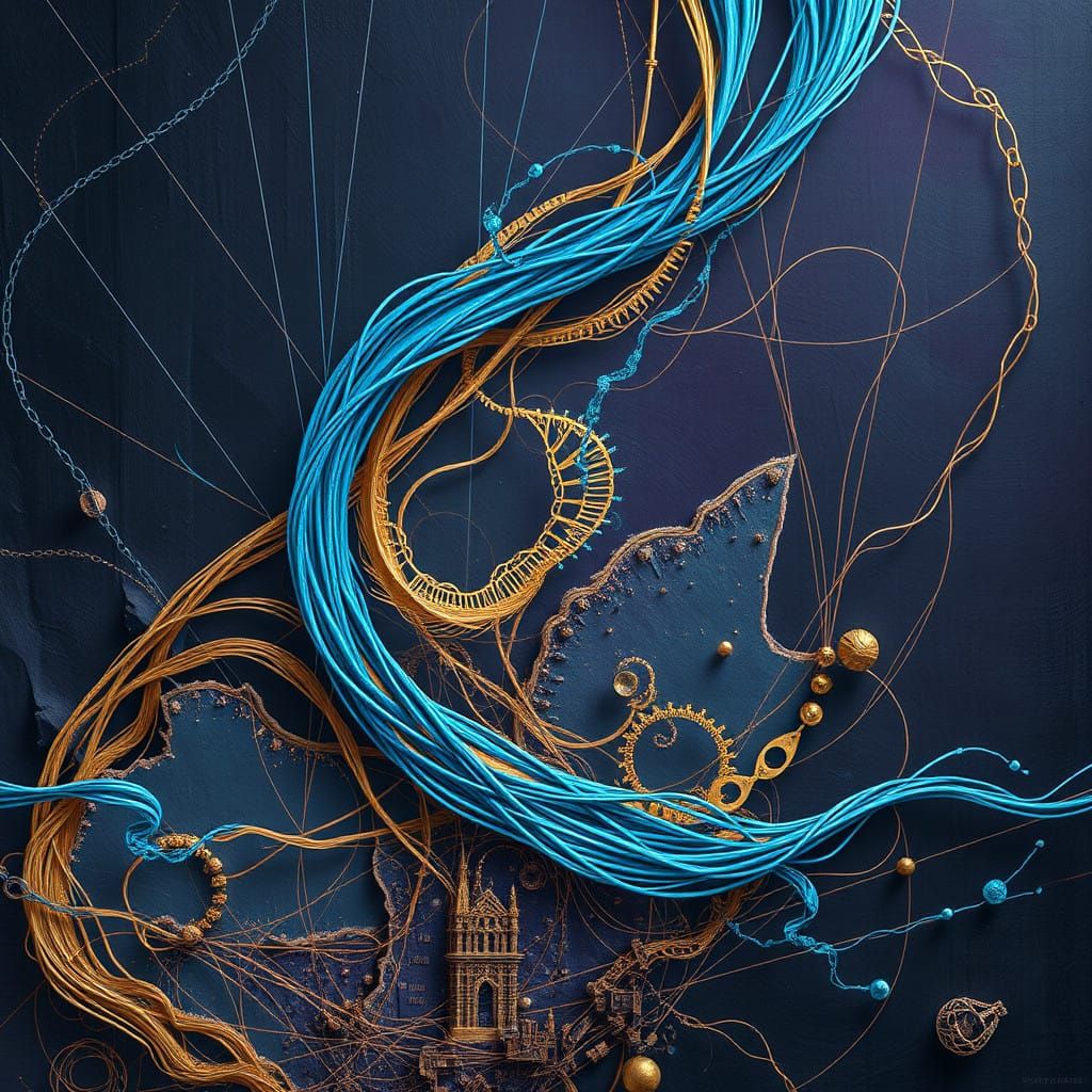 Surreal Cityscapes in Iridescent Hues, Blending Fantasy and...