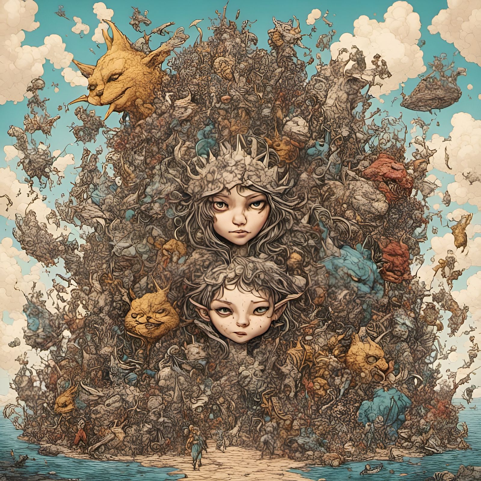 Wild Things Realm: A Fantastical Scene