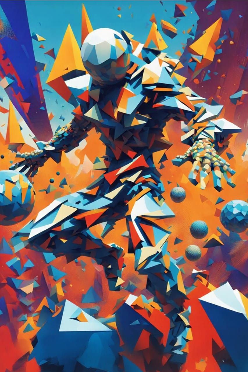Abstract Humanoid Action in Glitching Wonderland
