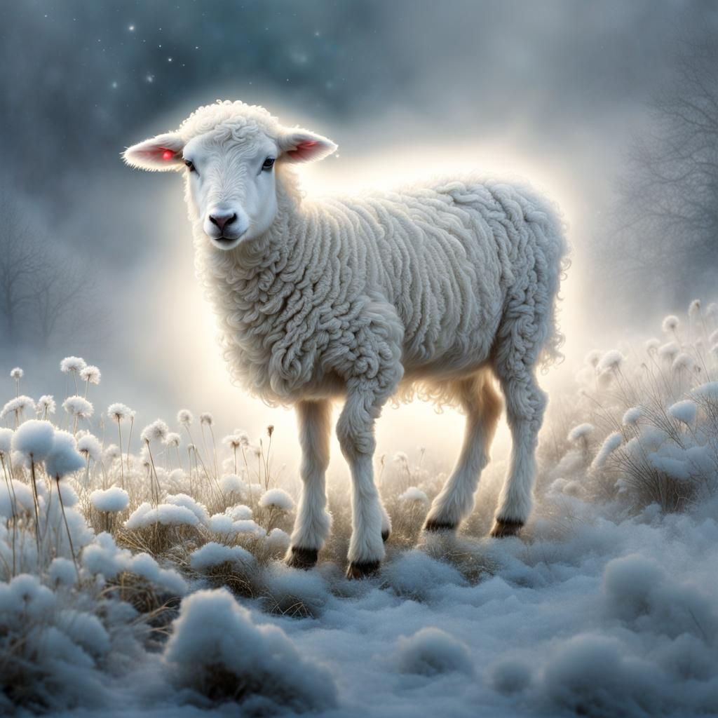 Mary had a little lamb
Its fleece was white as snow