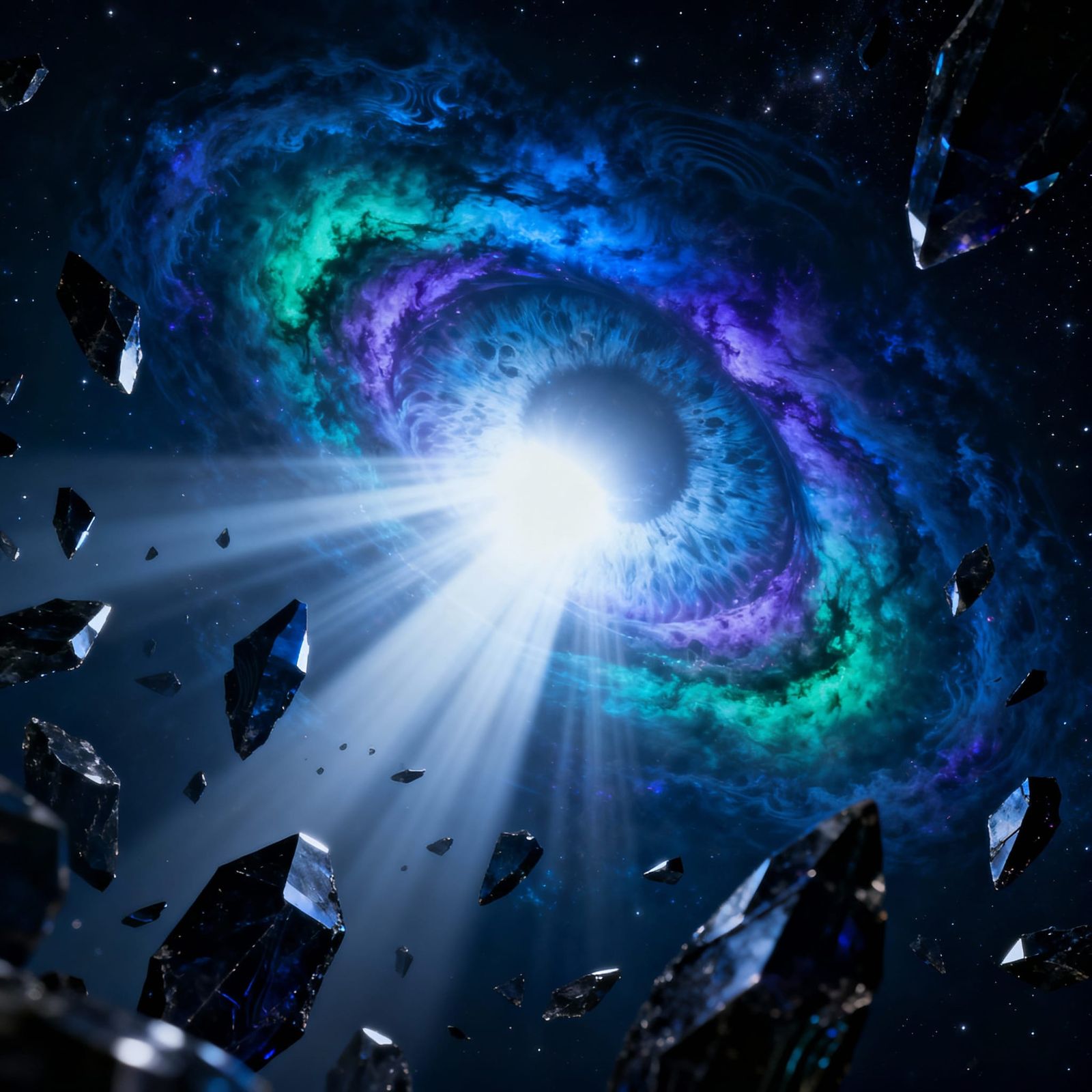 Cosmic Nebula Eye Opens to Blinding Light