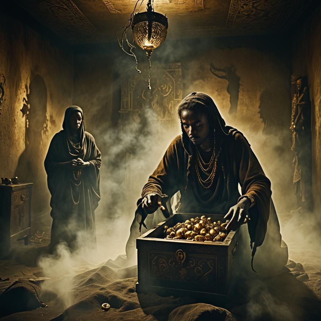 Pandora's Box Unleashes Spirits: Dark Surrealism Photography