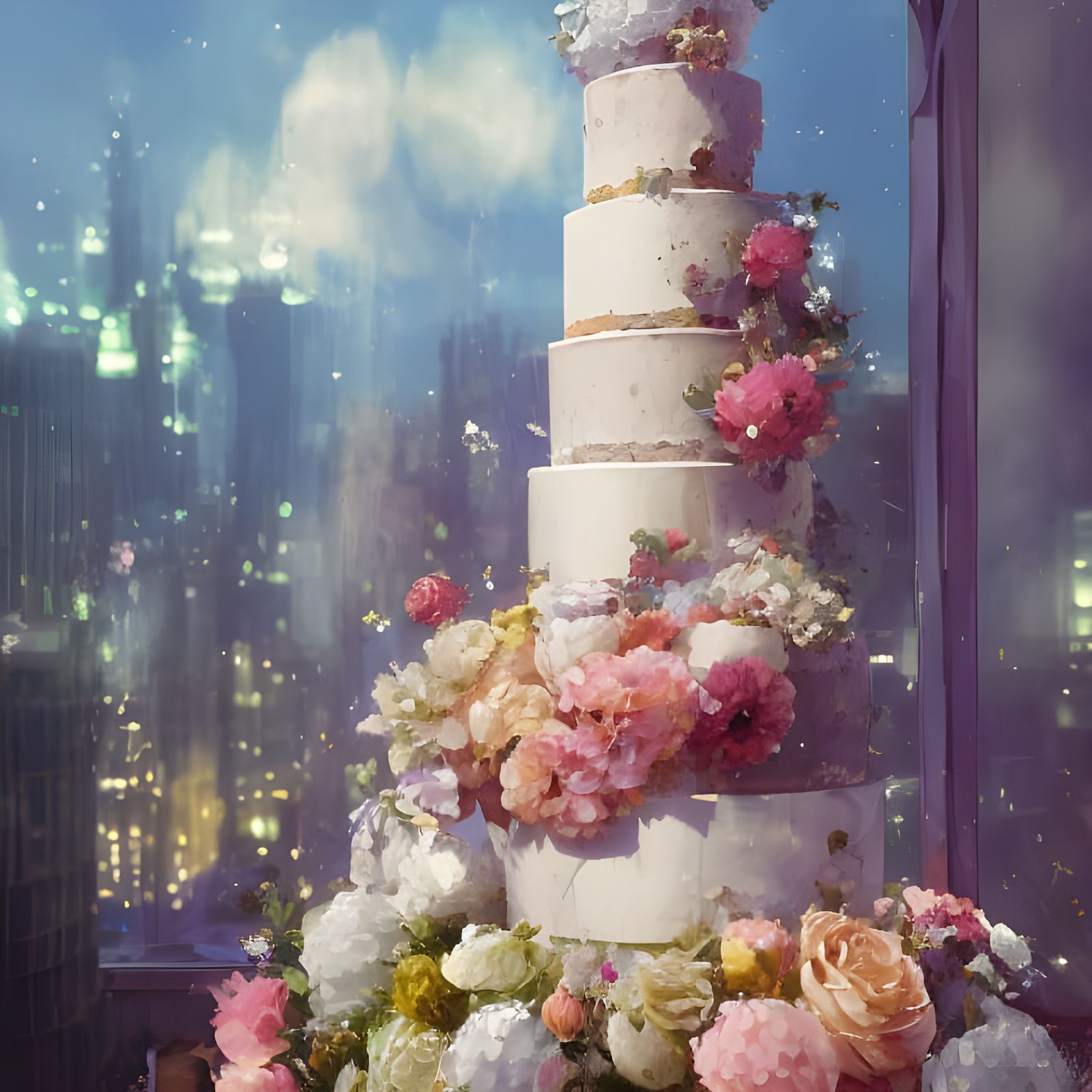 Stunning Wedding Cakes with Volumetric Lighting