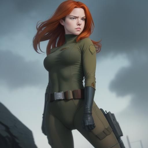 Kim Possible in Comic Book Anime Art Style