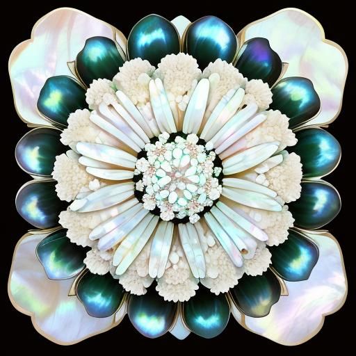Iridescent Mother-of-Pearl Flowers
