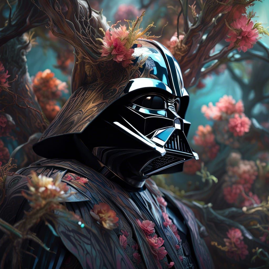 Origami Darth Vader in Gumtree, Neo-Figurative Style