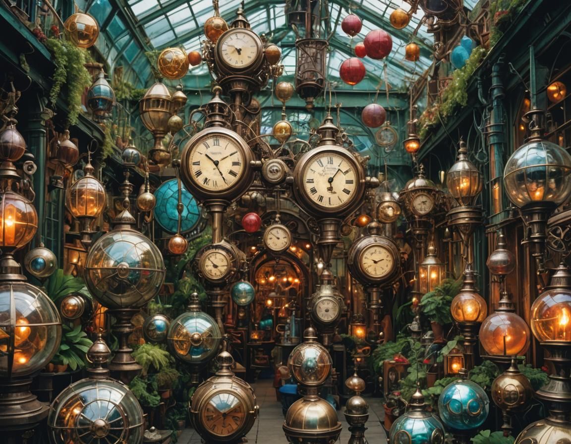 Steampunk Fairytale Portrait in Art Nouveau Style