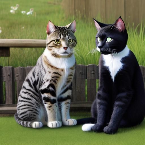 Cats Chatting: An AI-Generated Feline Gathering