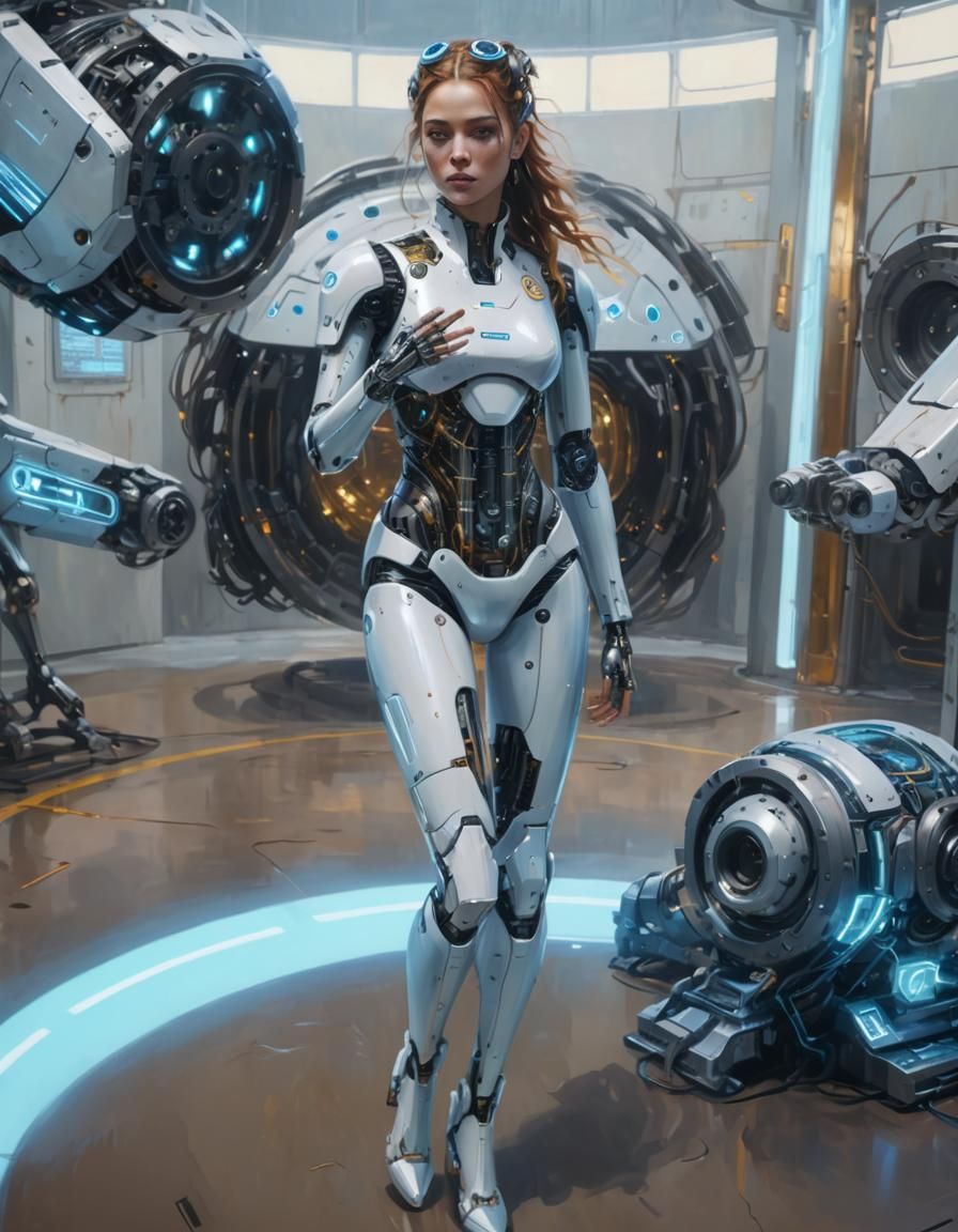 Cyberpunk Venus Emerges from Robotics Bay