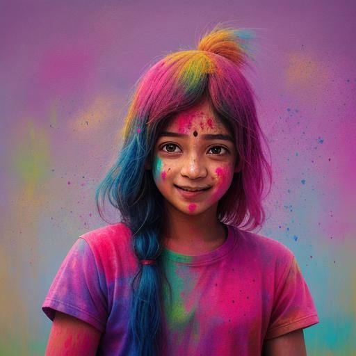 Joyous Holi Festival Celebration