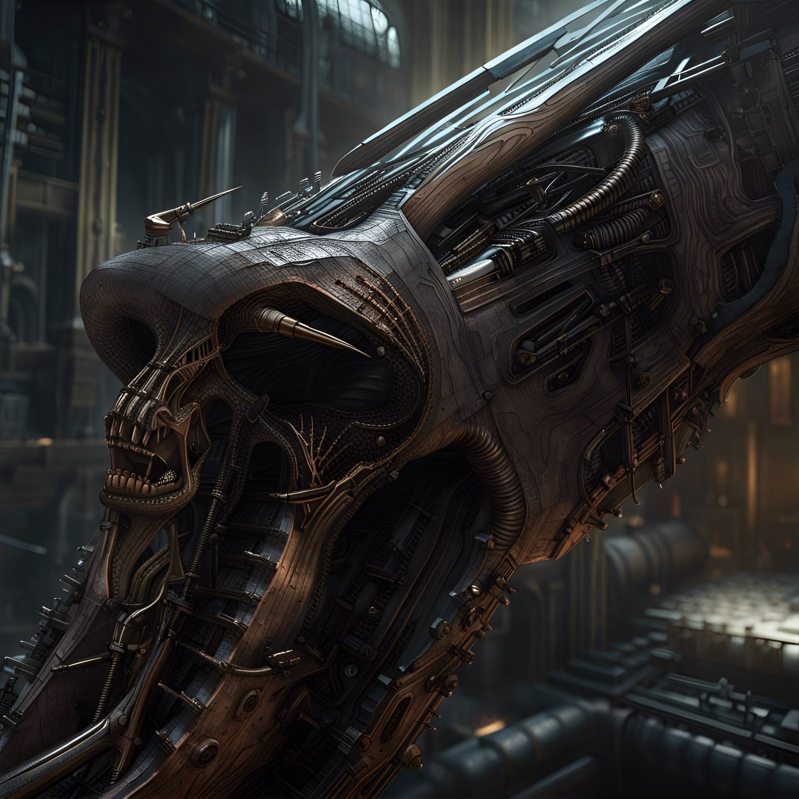 Hellish Obsidian Clamp Crushing a Man's Body