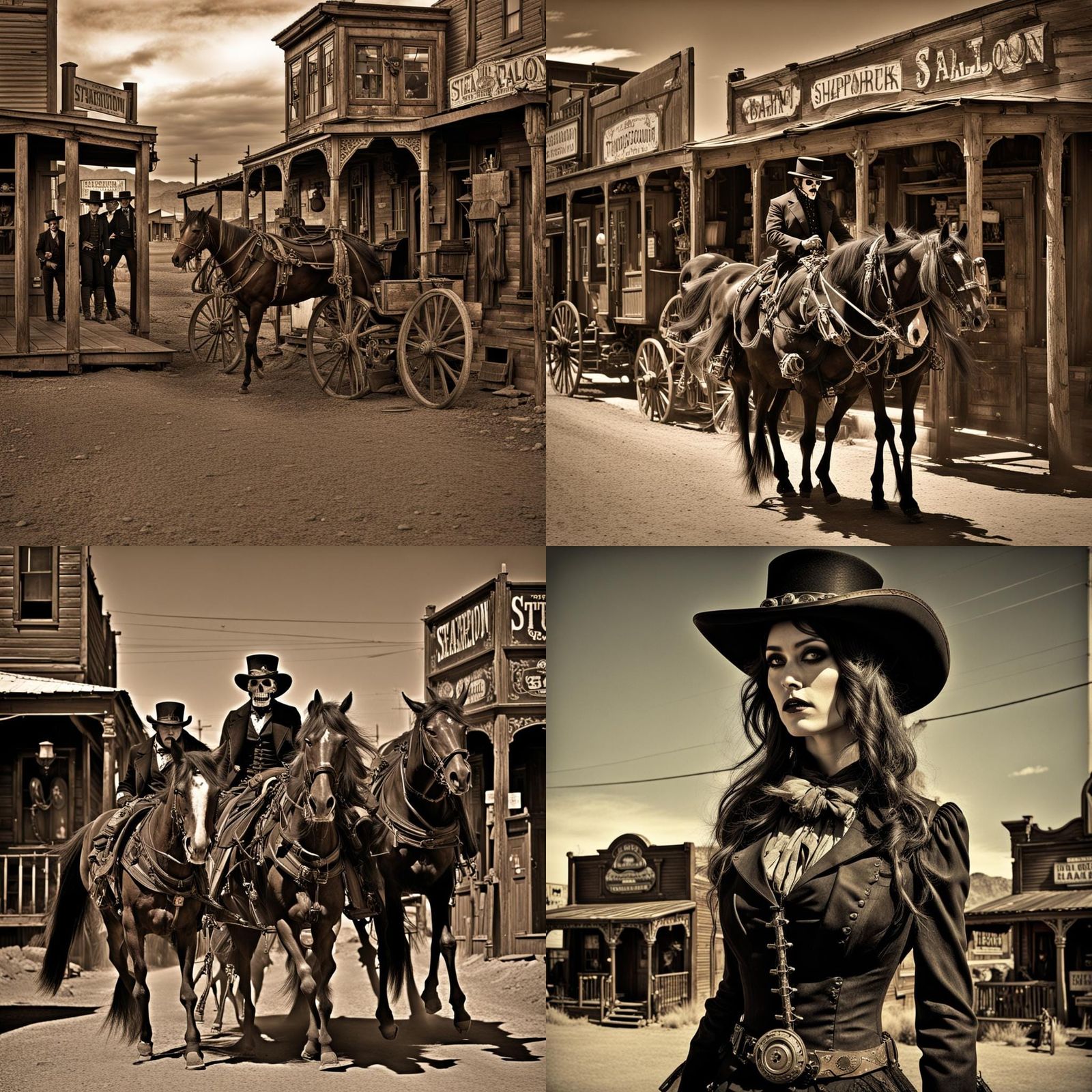 Steampunk Tombstone: Ghosts, Skeletons, and Spaceships