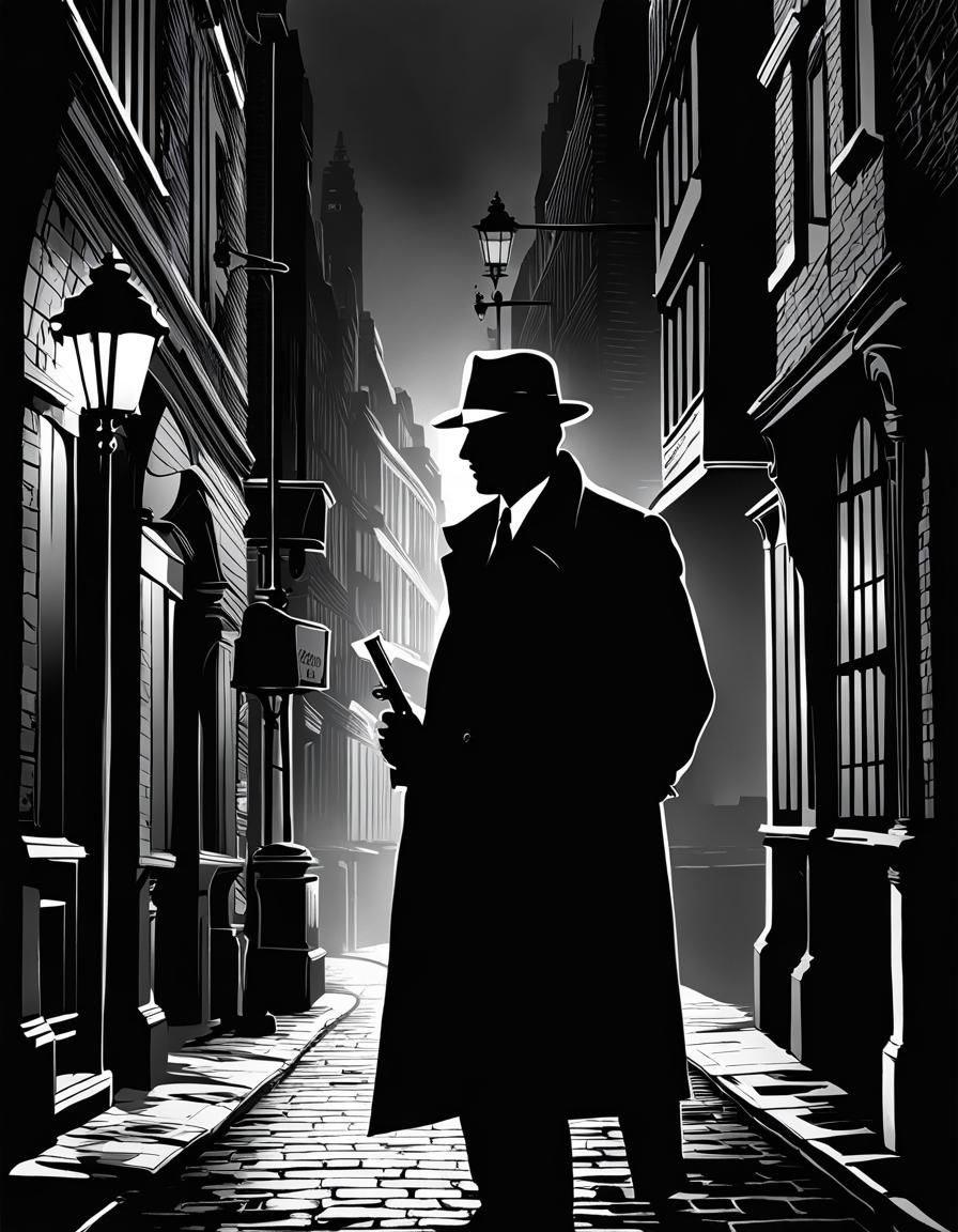 Private Detective in Film Noir Style