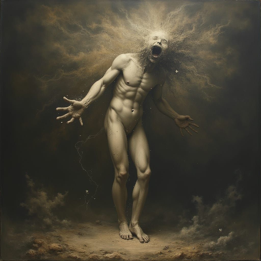 Mystical Painting of Light and Shadow