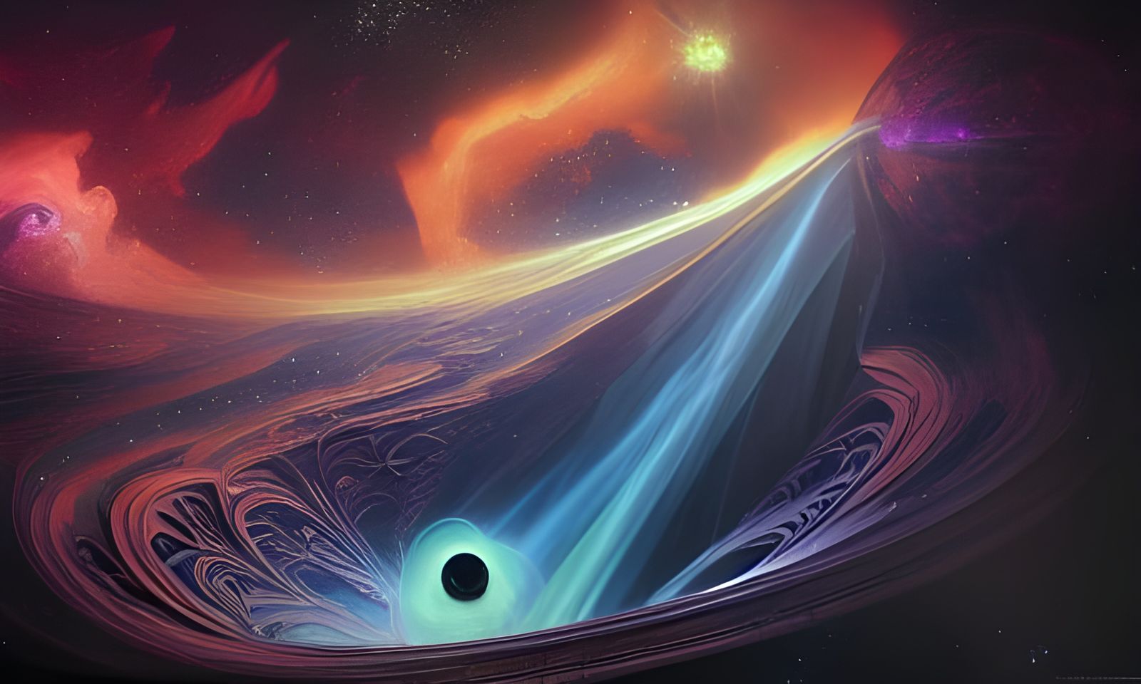 Cosmic Nebula and Starscape in Detailed Matte Painting