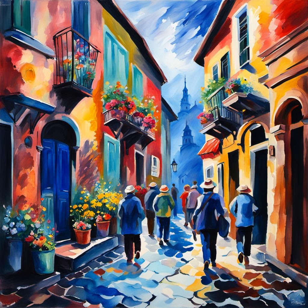 Never Ending Story of Life in Gouache Style