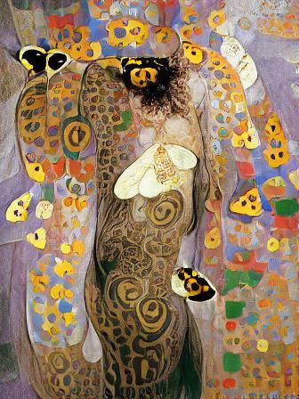 Surreal Butterfly Man in Art Nouveau Style