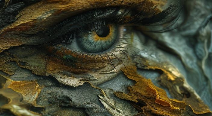 Macabre Creature in Goya-esque Oil Painting