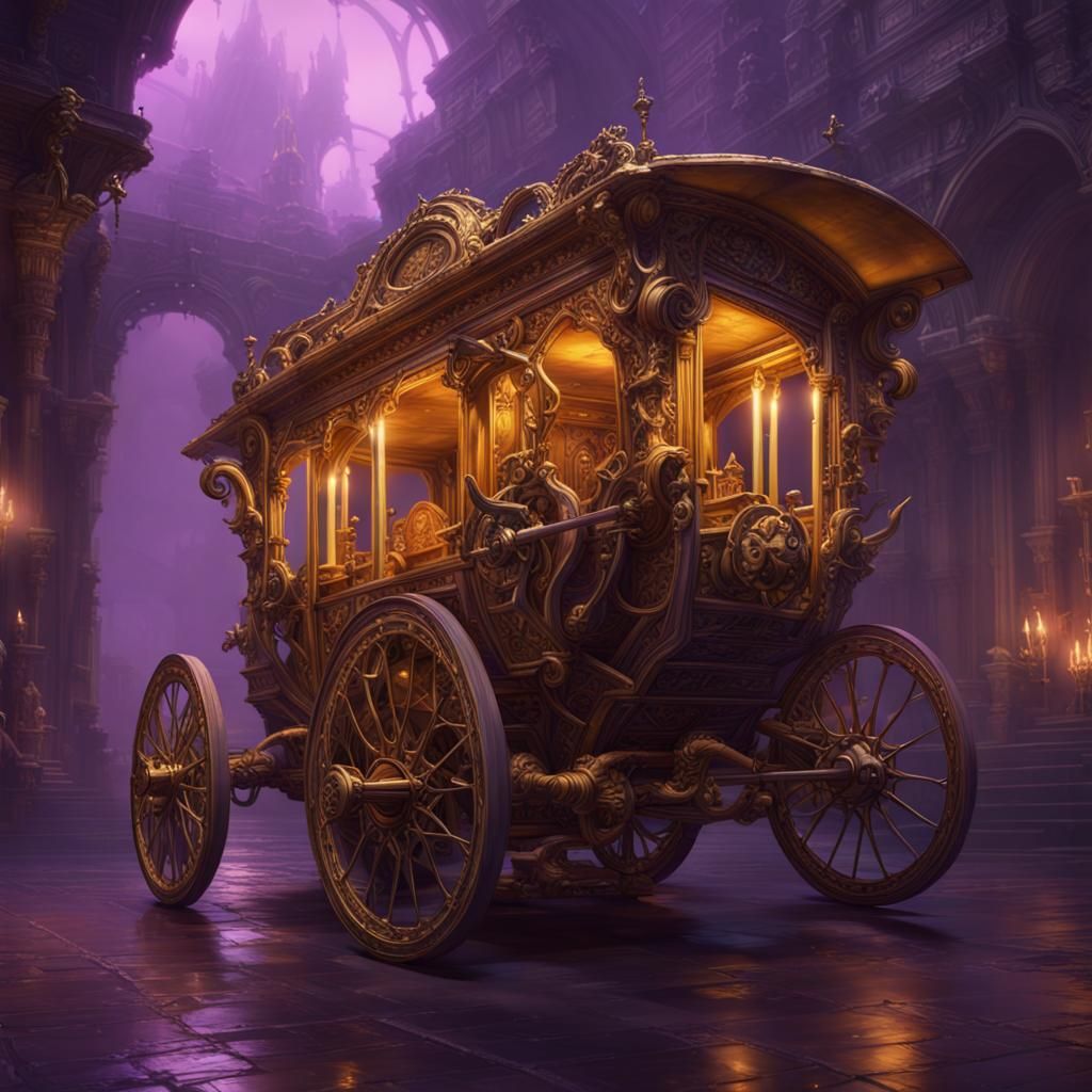 Dark Fantasy Chariot Concept Art