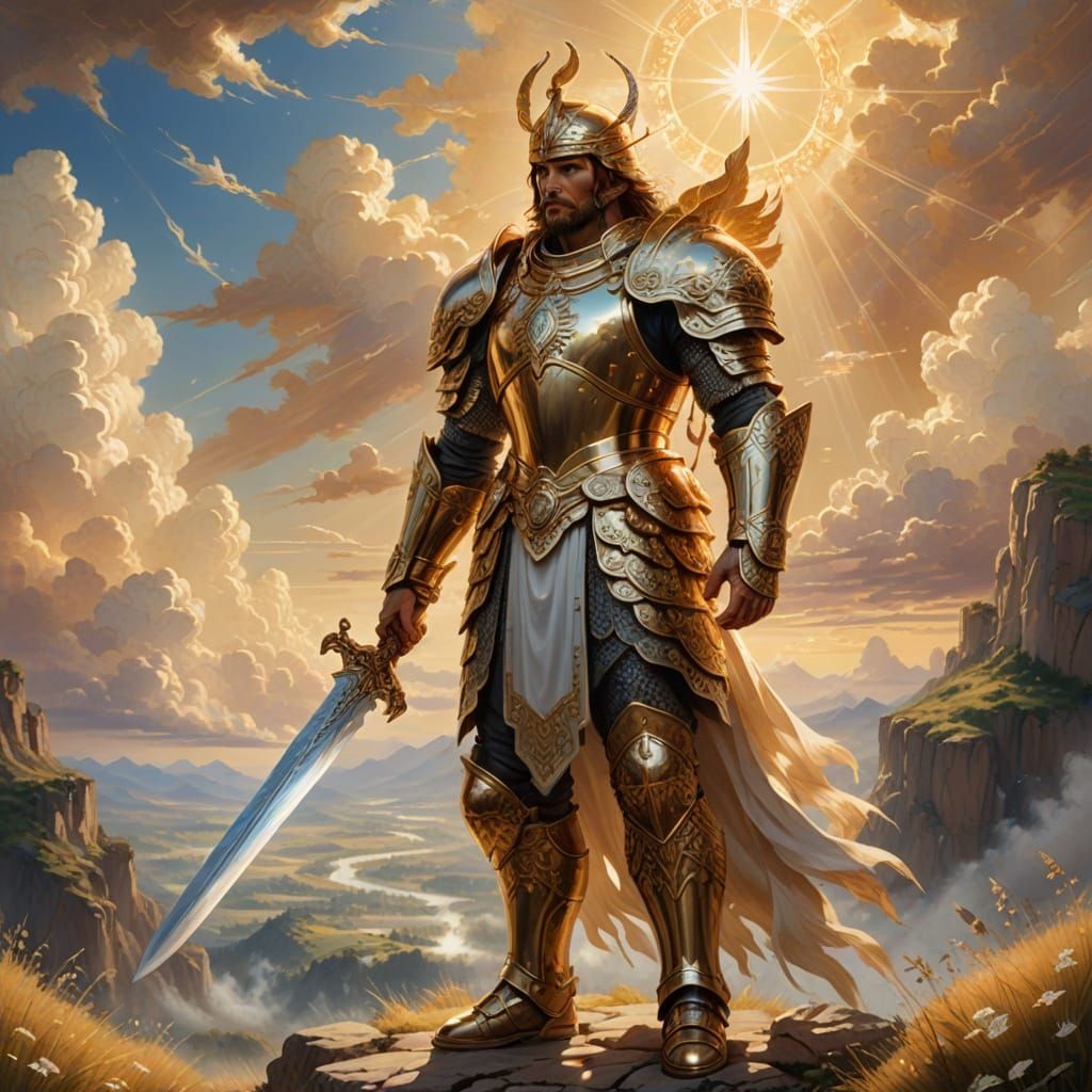 Ethereal Paladin in Heavenly Armor