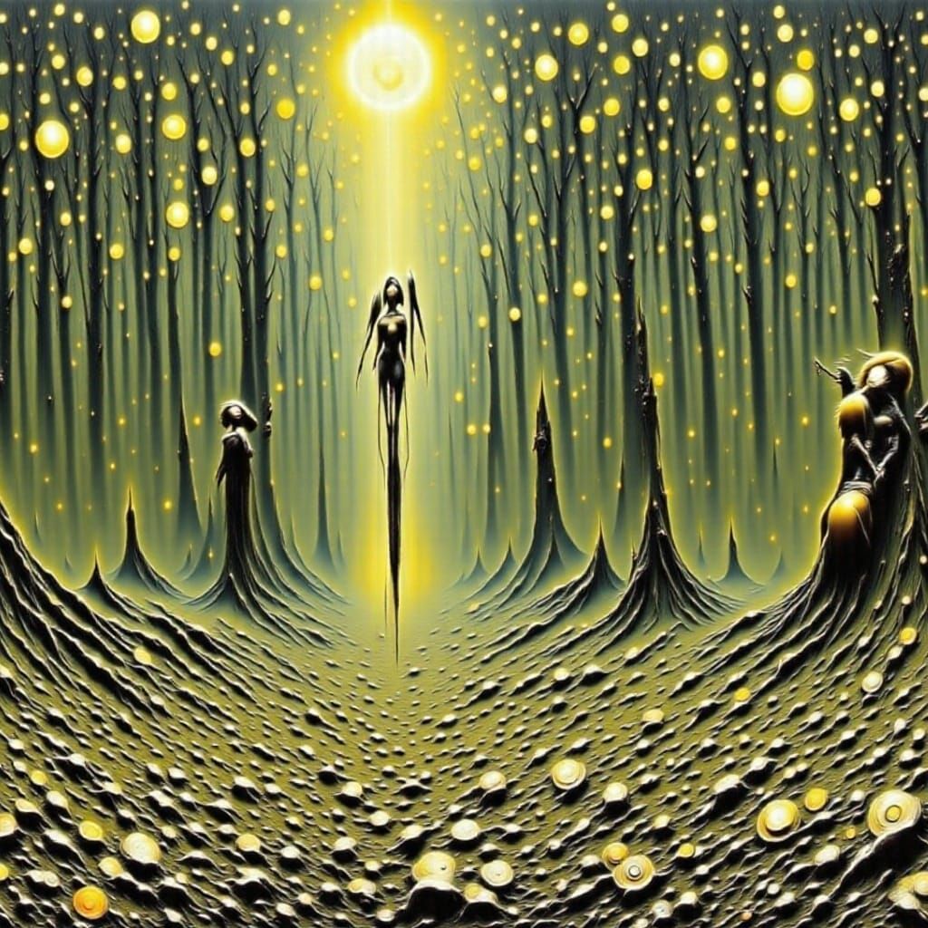 Enchanting Fairy Amidst Mystical Landscapes