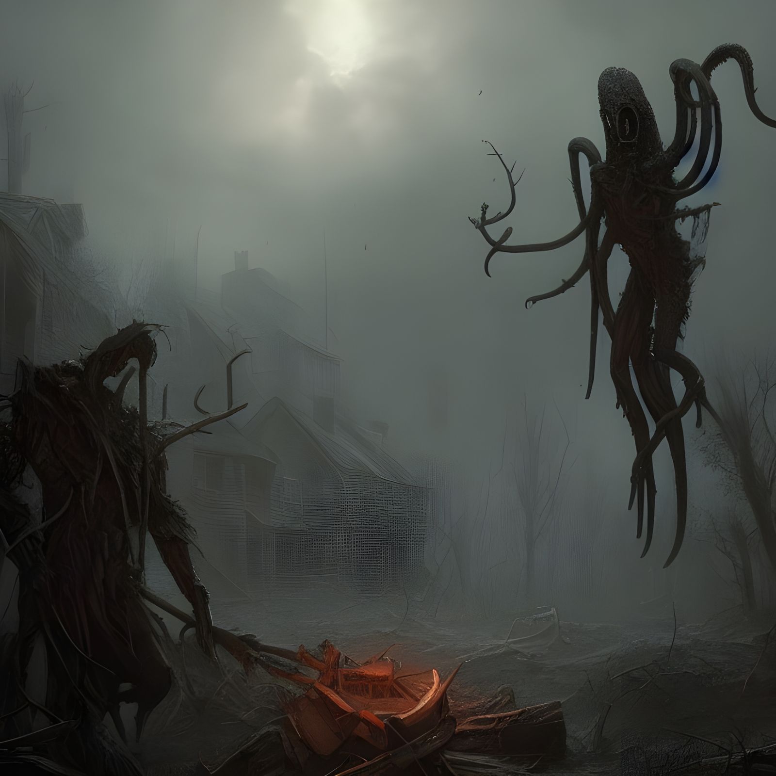 Dark Post-Apocalyptic World Ruined by Elder God