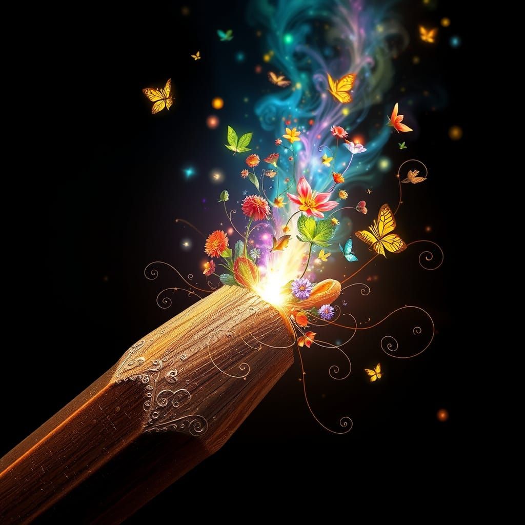 Hyper-Realistic Fantasy Concept Art: Vibrant Life Erupts fro...