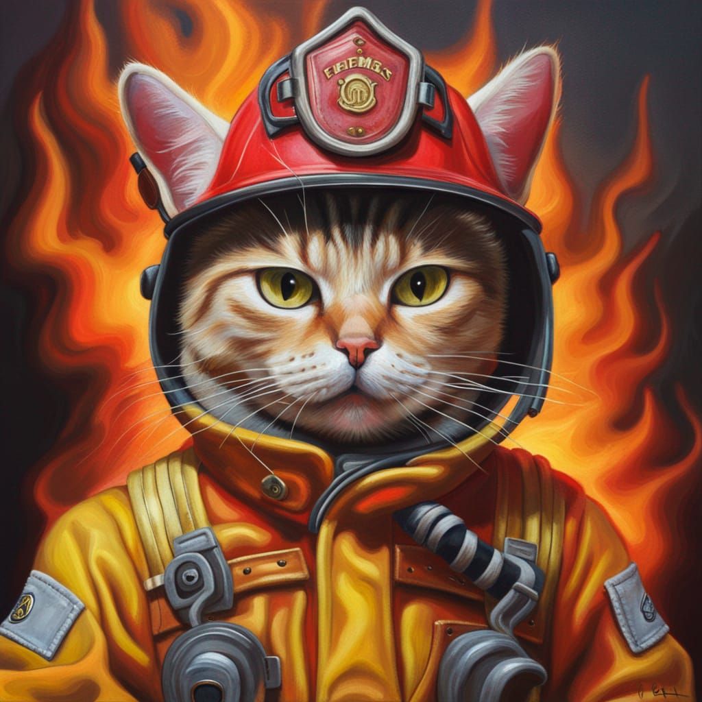 Fireman Cat